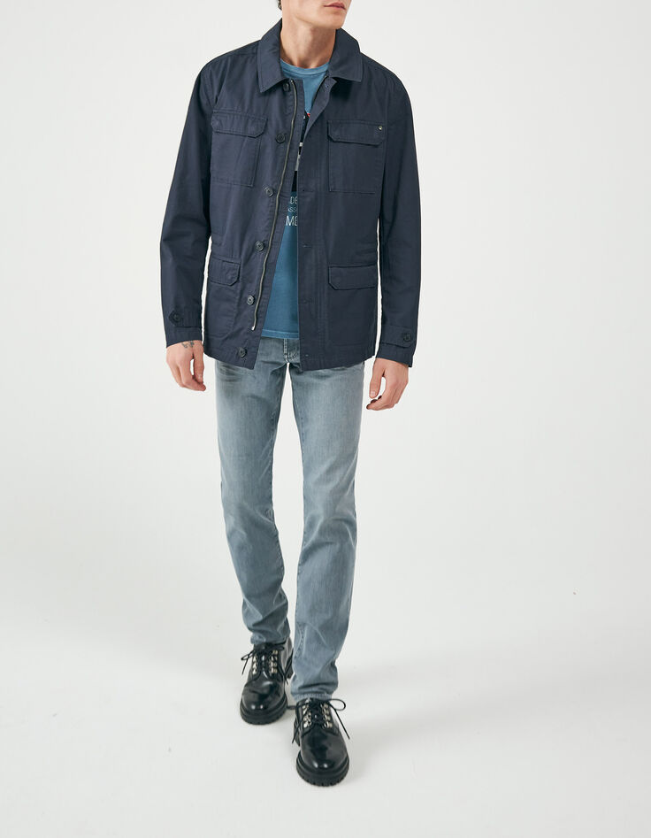 Veste saharienne marine Homme-6