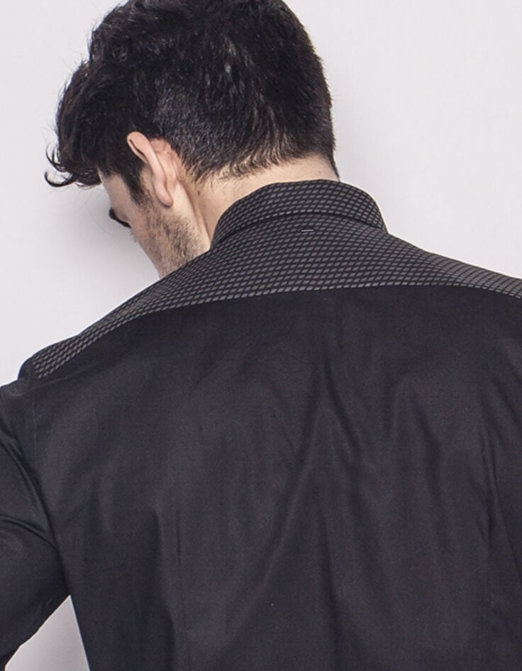 Chemise noire homme-3