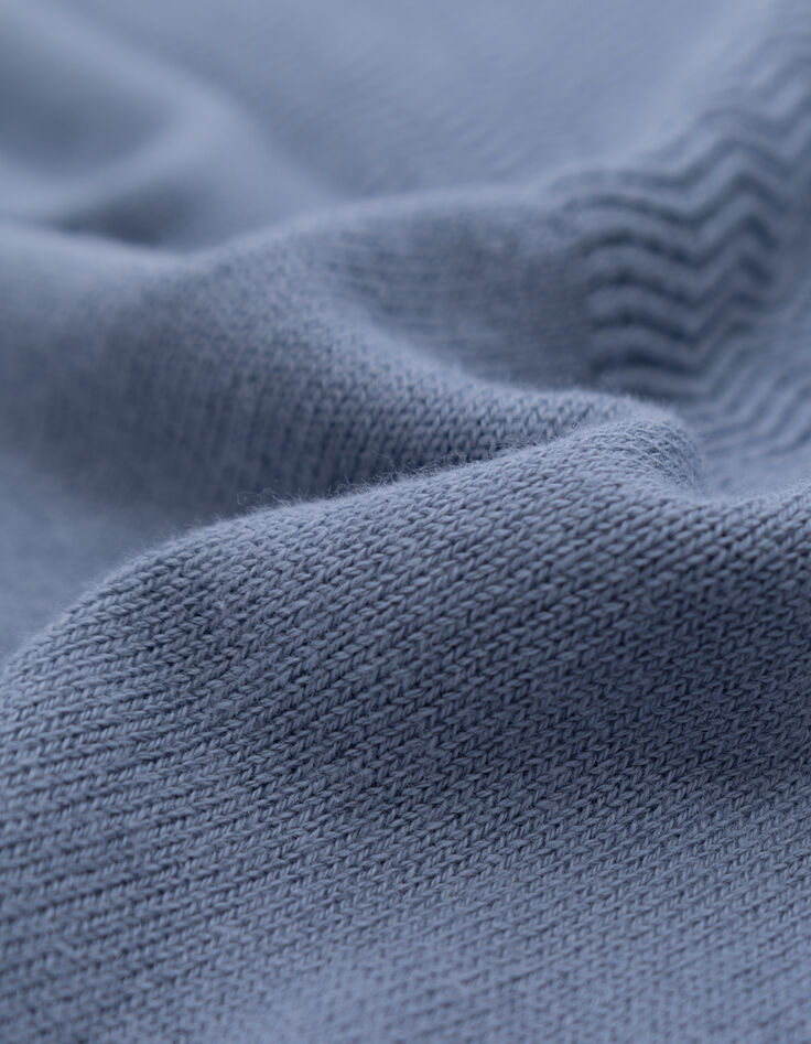 Pull bleu tricot bandes fantaisie garçon-7 Pull bleu tricot bandes fantaisie garçon-7