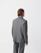Grijze blazer gemengde wol Heren-3