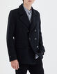 Chaquetón marino con punto de lana en relieve Hombre-1