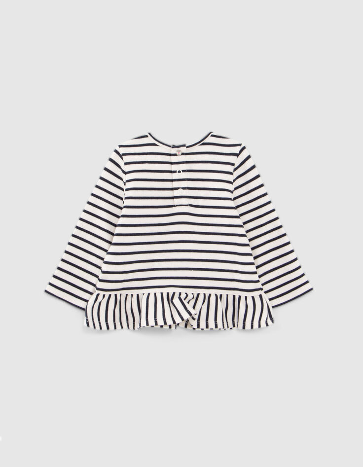 Babym&auml;dchen-Matrosen-T-Shirt, Biobaumwolle, Flaggenmotiv-3