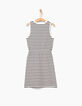 Girls' sailor vest dress with leopard-print foil-4