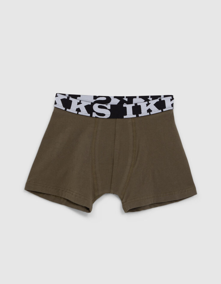 Boxers noir et kaki garçon-5