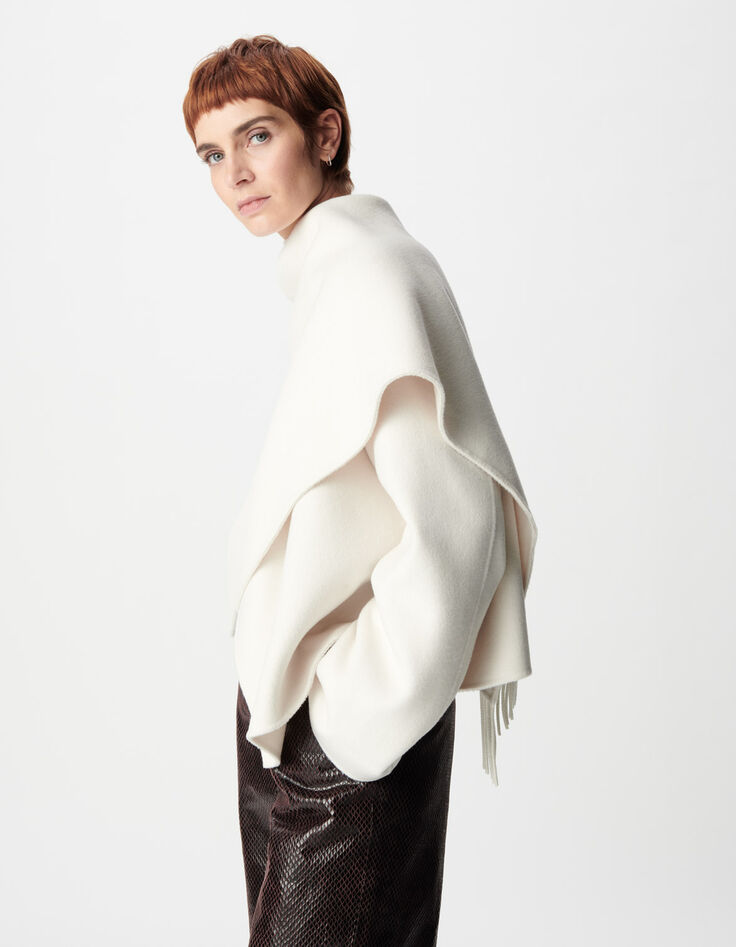 Kurzer Double-Face-Mantel f&uuml;r Damen-5