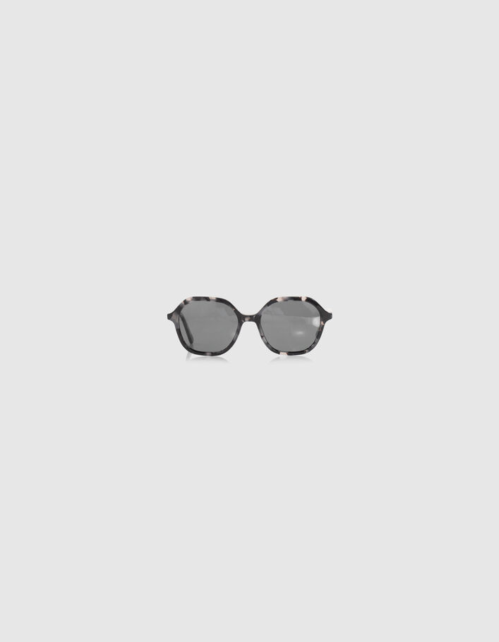 Lunettes solaires fille écaille noir-3