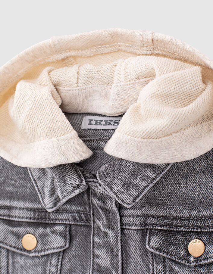 Veste en jean bébé en coton bio avec boutons-pression