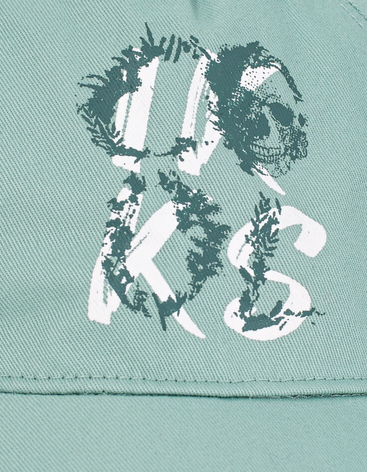 Casquette aqua à double print garçon -4