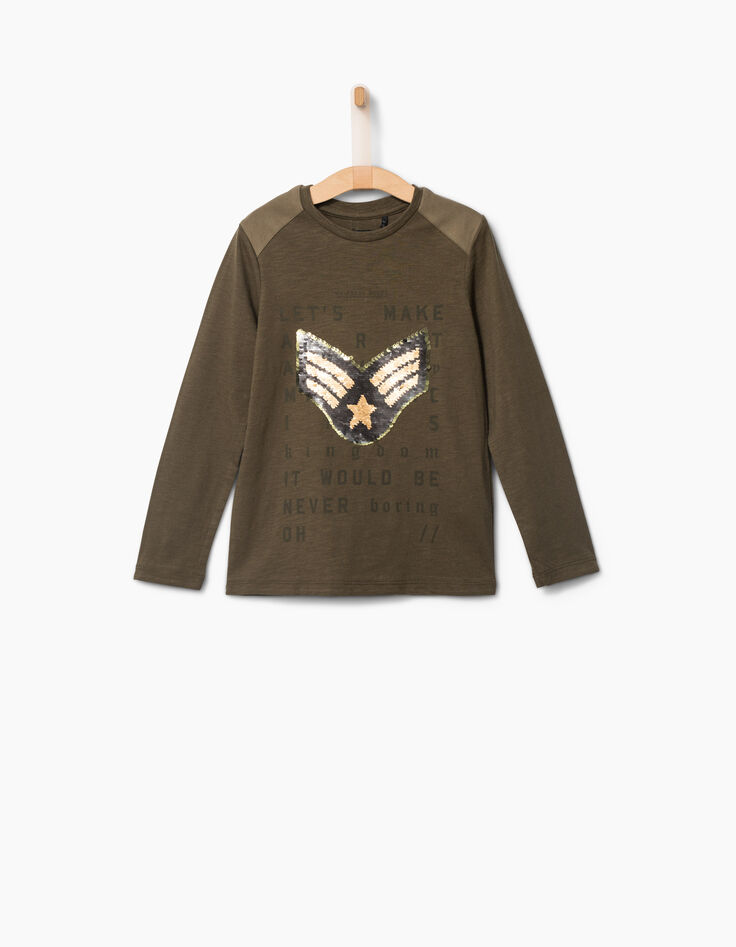Jungen Pailletten-Shirt-3