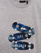T-shirt gris coton bio badges skates garçon-2