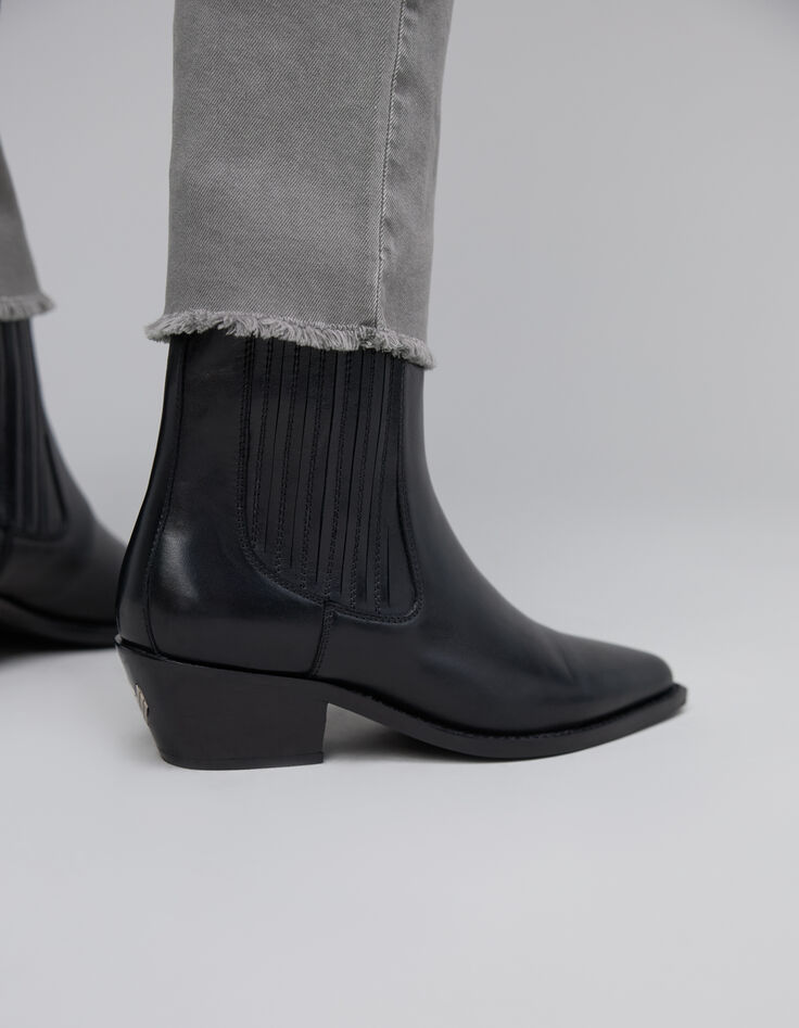 Jean droit tilleul waterless boutonn&eacute; bas frang&eacute;s Femme-5