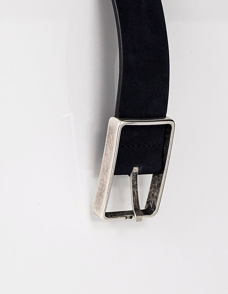 Ceinture marine en cuir nubuck Homme-3