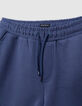 Bermuda BATTLE bleu molleton tech fleece garçon-3