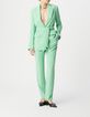 Gr&uuml;ne Anzugjacke aus recyceltem Polyester f&uuml;r Damen-1