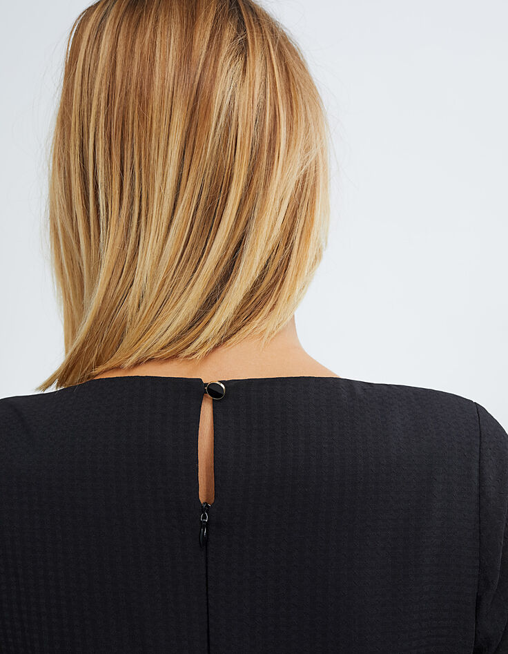 Mono largo negro ancho jacquard cuadros I.Code-3