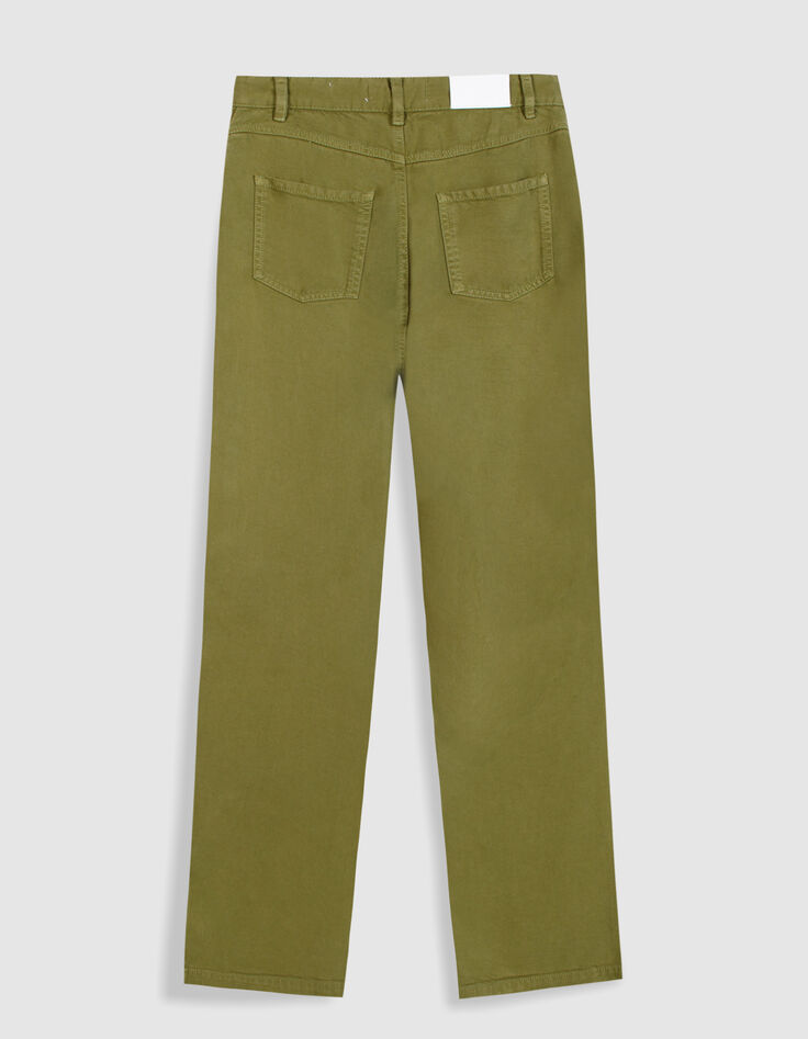 Jean large vert Lyocell&reg; taille haute Edie Femme-8