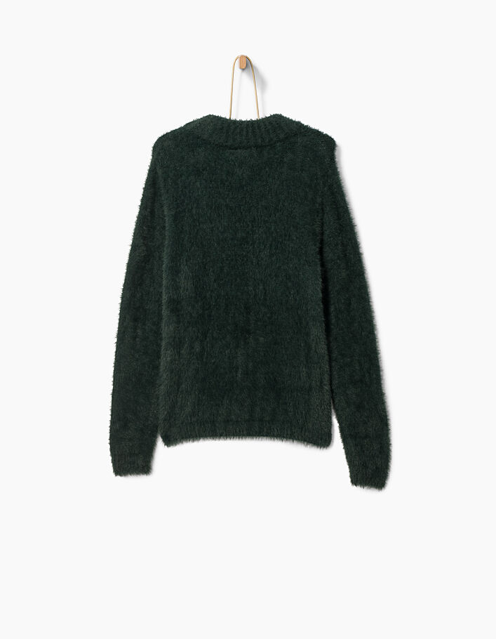 Girls’ dark green sweater - IKKS