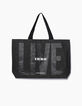 Sac shopper en jackron noir femme-1