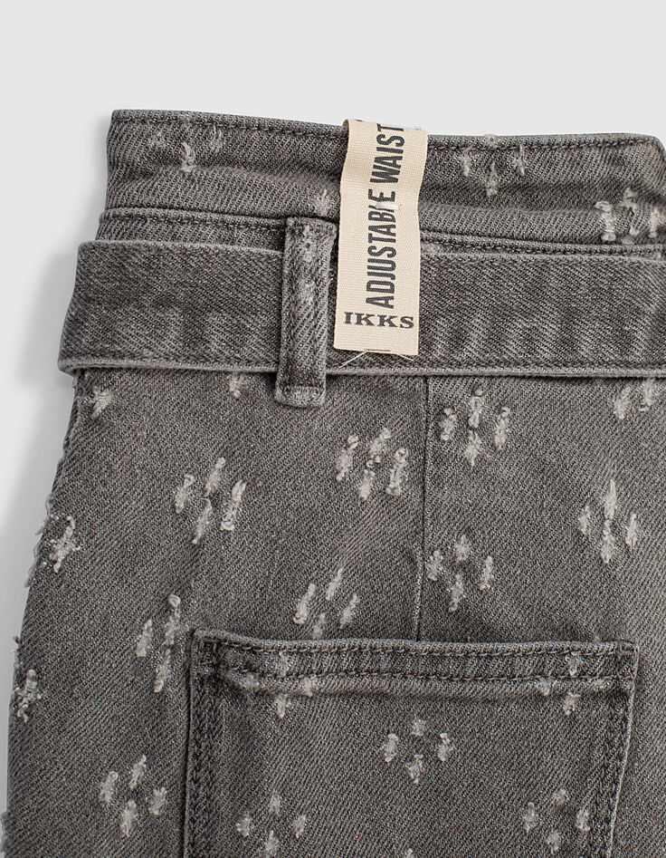 Light grey jeansshort bio slijtplekken meisjes-8 Light grey jeansshort bio slijtplekken meisjes-8