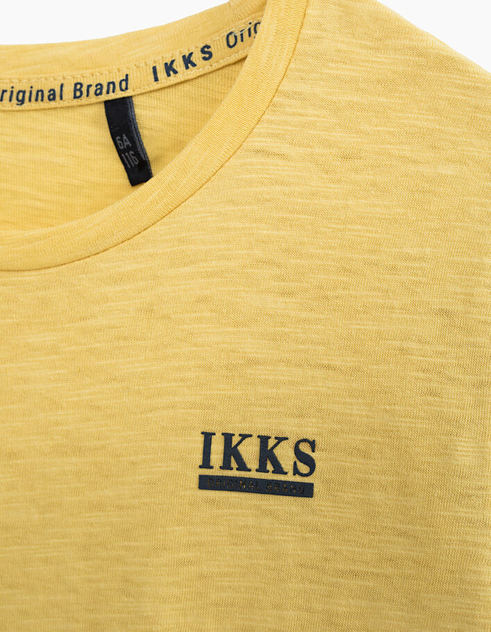 Camiseta amarilla Essentiel de algodón bio niño - IKKS