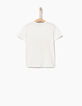 Gebroken wit T-shirt leeuw jongens-3