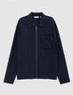Men’s ink knit zip-up cardigan-6