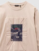 Camiseta manga larga beige bandera relieve niño-4