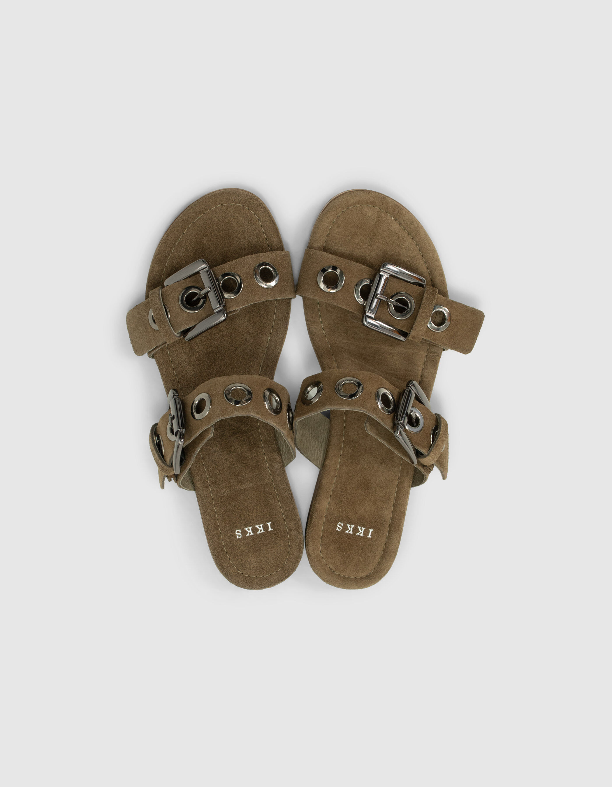 Mules kaki sales