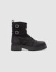 Ranger Botas de piel nobuk negro Línea 111 Mujer-1
