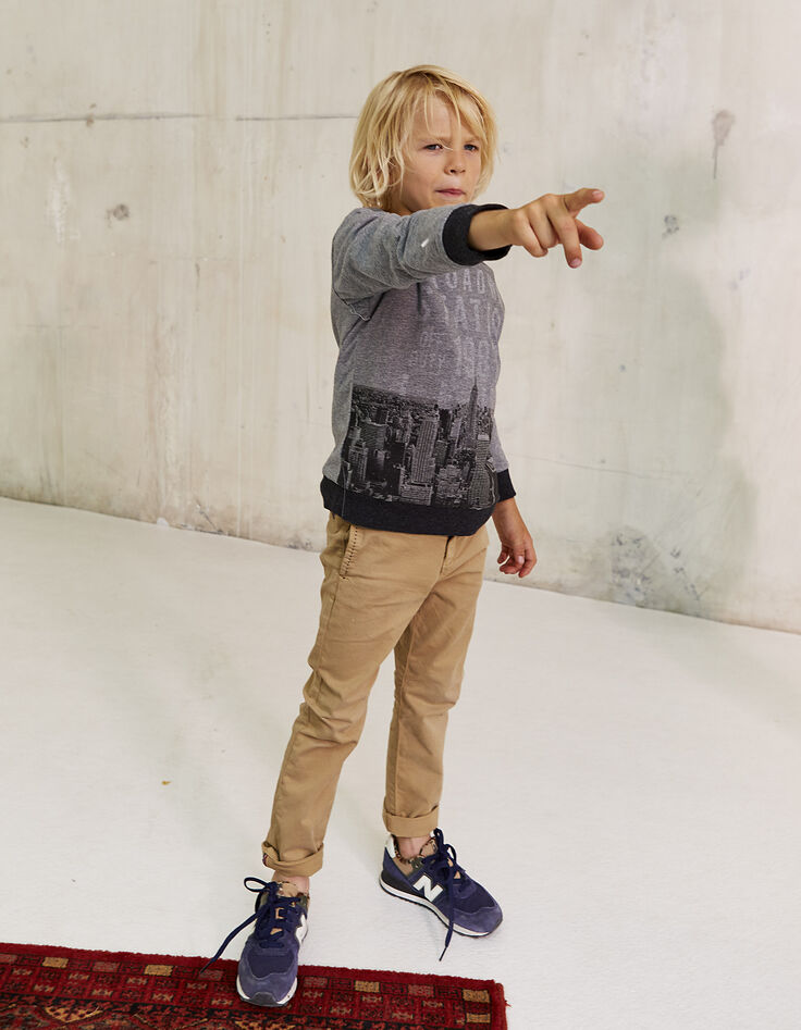 Pantalon beige garçon-2