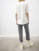 Tee-shirt loose en coton modal visuel message futur femme-3