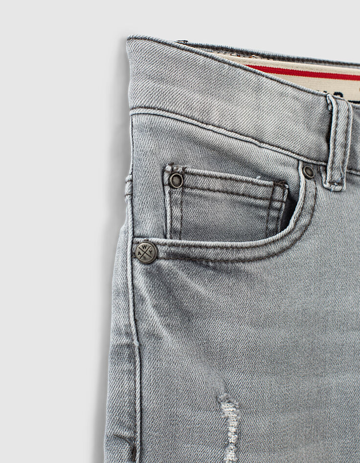 Medium Grey Jungenjeansbermudas mit Used-Optik -6 Medium Grey Jungenjeansbermudas mit Used-Optik -6