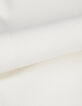 Pull sans manches blanc tricot col camionneur Femme-7