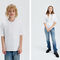 White organic cotton embroidered Gender Free T-shirt - IKKS image number 1