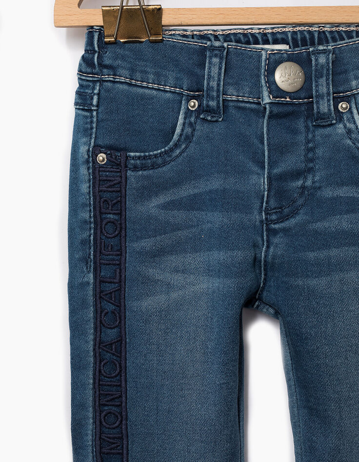 Blaue Jeans mit Borten California für Babymädchen-3
