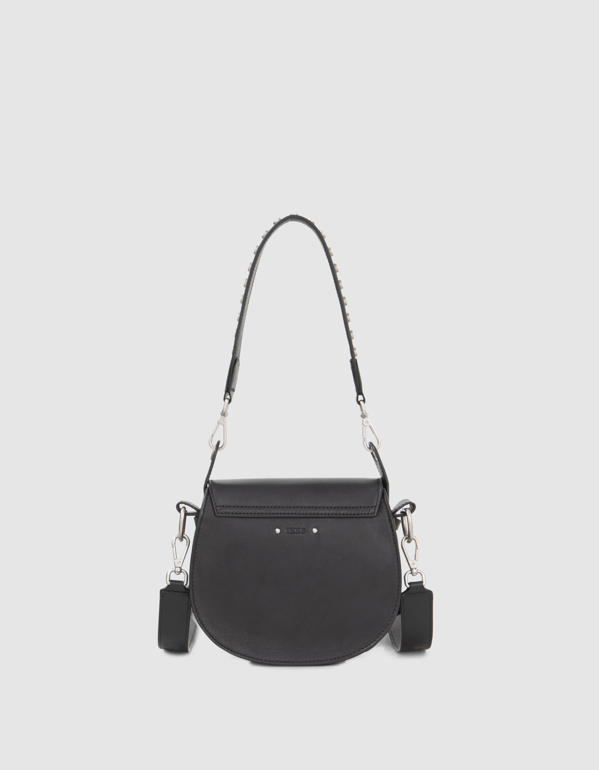 Sac besace The Small Waiter Rock cuir noir clout Femme