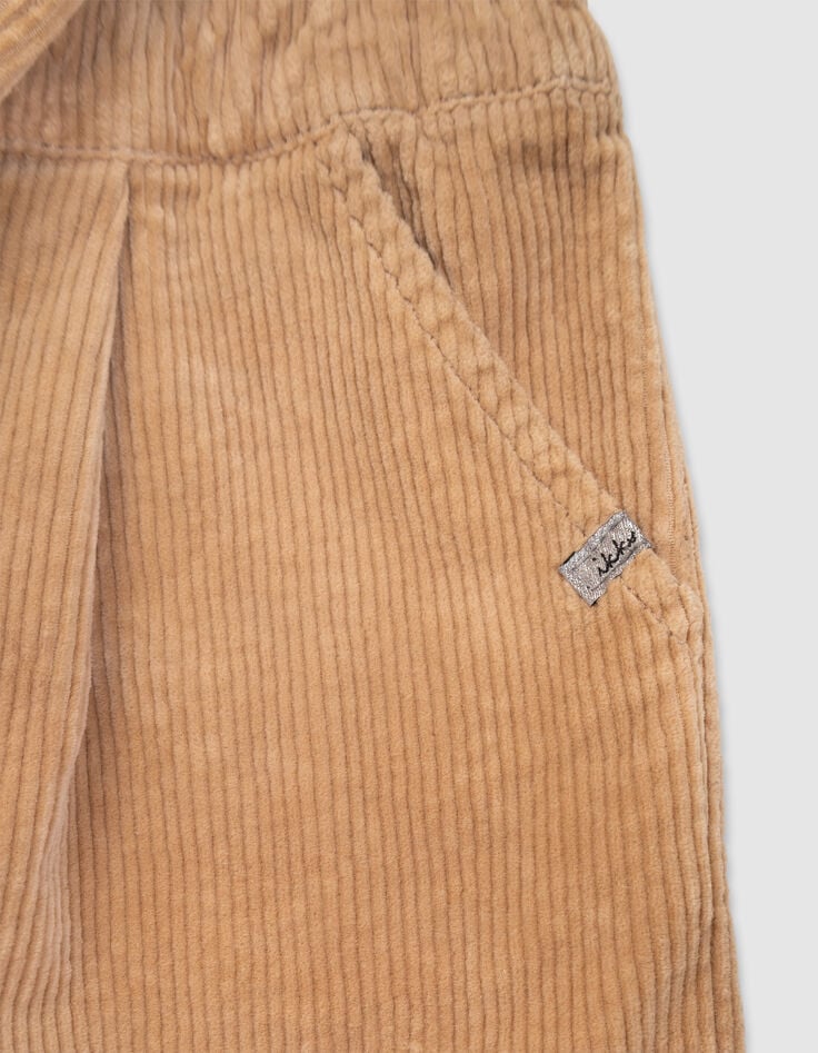 Girls’ beige corduroy jumpsuit-6 Girls’ beige corduroy jumpsuit-6