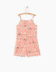 Mono corto coral con estampado tie and dye niña-3