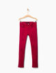 Girls' red skinny jeans-2