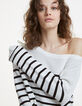 Pull marinière lacet femme-4