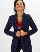 I.Code navy skate print suit jacket-1