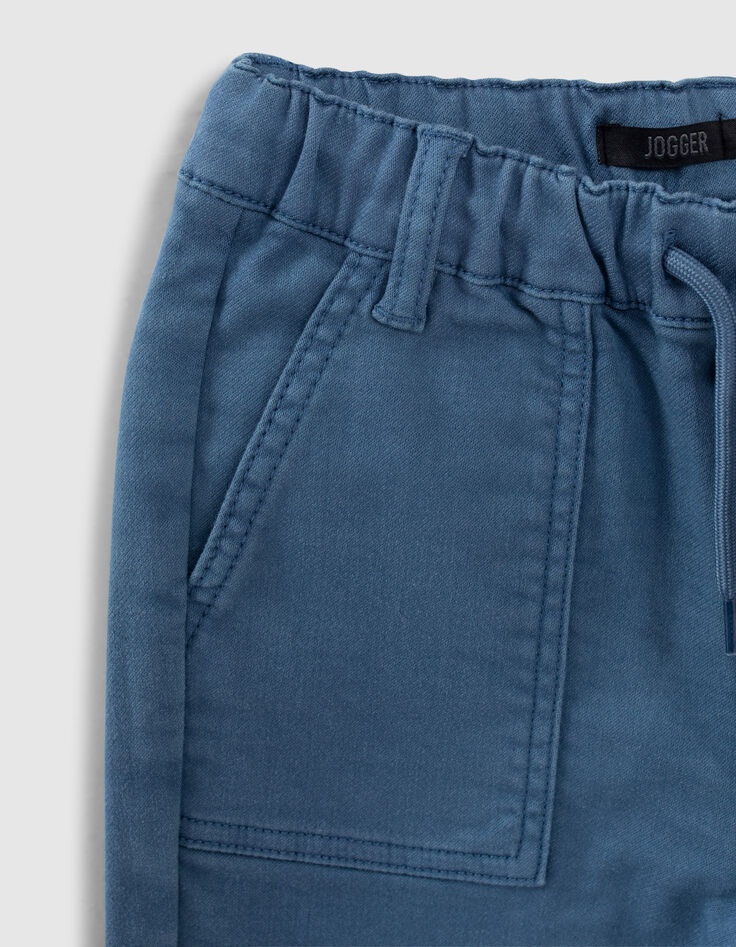Vaqueros jogger azul oscuro punto knitlook ni&ntilde;o -5