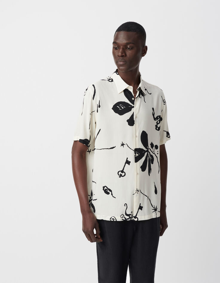 Chemise REGULAR craie imprimé maxi astro Homme-2 Chemise REGULAR craie imprimé maxi astro Homme-2