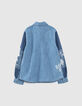 Boys’ lasered organic cotton denim shirt-3