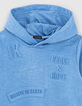 Boys’ medium blue hoodie with embossed slogans-5