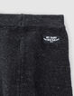 Pantalón gris jaspeado de tricot algodón bio bebé-5