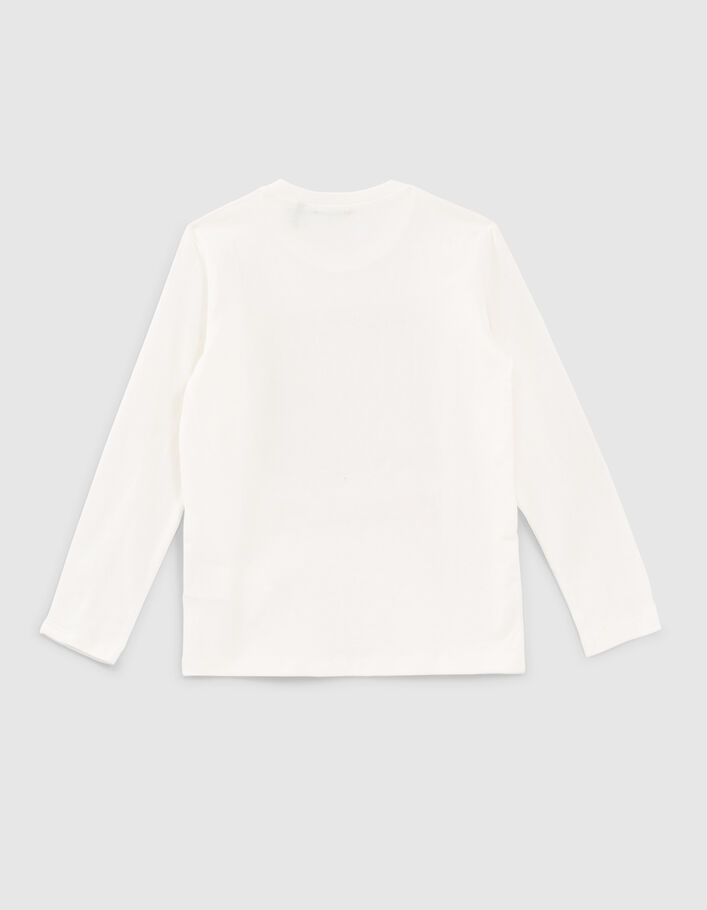 Boys’ white lenticular flag image T-shirt - IKKS