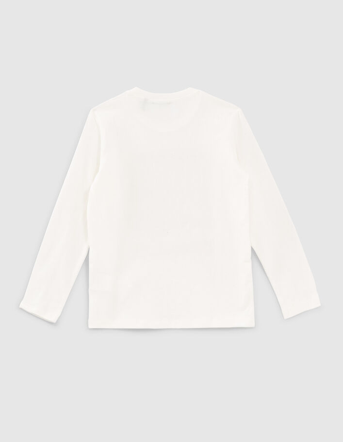 Camiseta blanca motivo bandera niño -5
