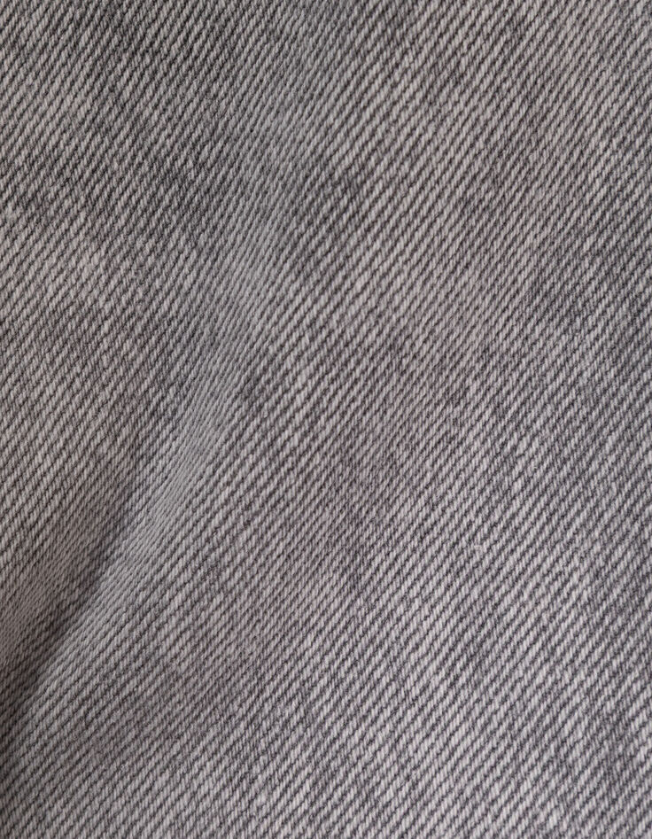 Grau gewaschene Mädchen-Large-Jeans-10