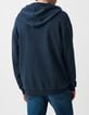 Sudadera tinta capucha cremallera cuello hombre-3
